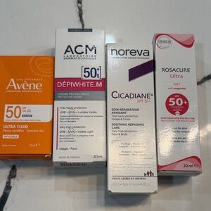 Avene Ultra Fluid SPF 50+ - ACM Depiwhite.M - Rosacure Ultra - Noreva Cicadiane